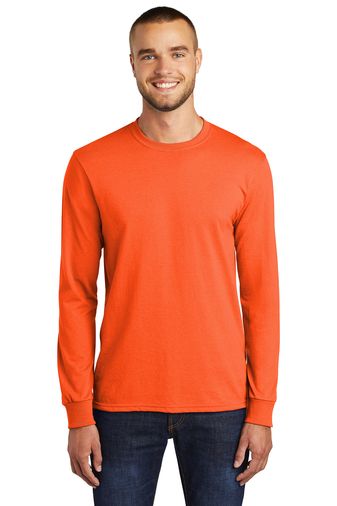 Port & Company Adult Unisex Tall 5.5-ounce, 50/50 Cotton Poly Long Sleeve Core Blend T-shirt